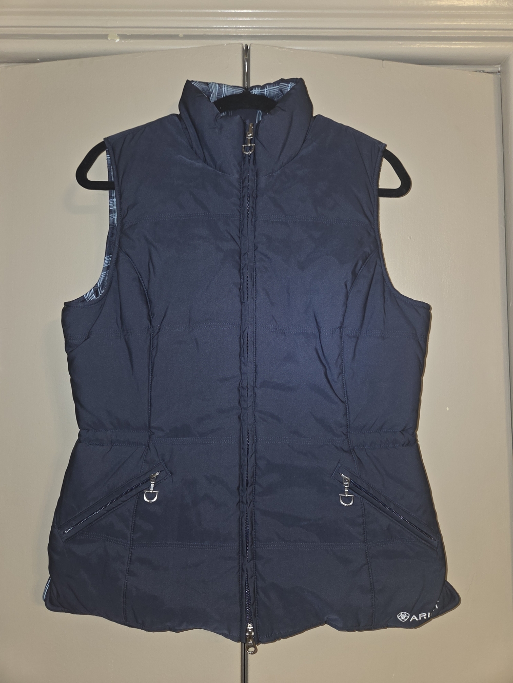 Ariat Navy Quilted Insulated Vest with Zip Pockets